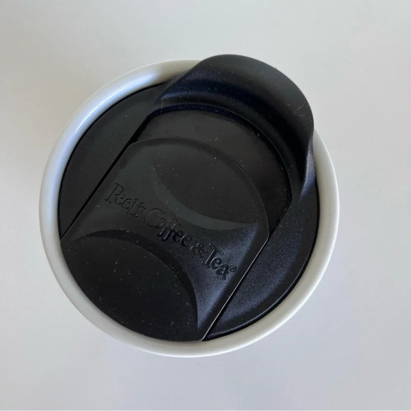 Peet’s Coffee Ceramic Glass Tumbler 12 oz w/lid - Picture 4 of 13